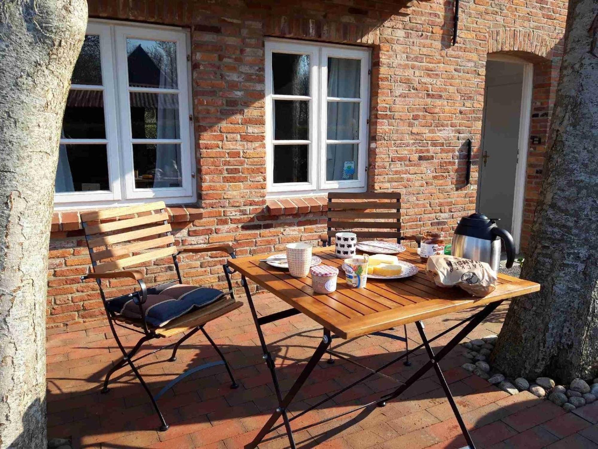 Ferienwohnung Reetkehlchen Alkersum Exterior foto